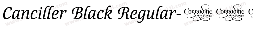 Canciller Black Regular字体转换